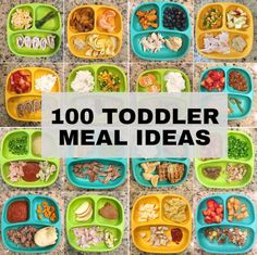 the top ten toddler meal ideas with pictures of different foods and vegetables in them