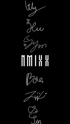 the words are written in different languages on black and white paper, with handwritten lettering