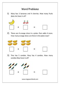 the worksheet for adding and subming words to numbers