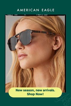 Oversized silhouette/Plastic frames/BPA free/100% UVA protection Oversized Silhouette, Oversized Sunglasses, Bpa Free, American Eagle Outfitters, Women's Jeans, American Eagle, Women Jeans, Women Accessories, Sunglasses