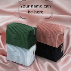 ✨Step into the realm of opulence with our velvet makeup bag and toiletry bag collection. These exquisite pieces aren't just gifts; they're statements of sophistication and utility, perfect for the women in your life. Handcrafted with meticulous attention to detail, each bag exudes luxury while serving as a practical sanctuary for all your beauty essentials. 💎Unveil the perfect present for any occasion; whether it's a token of appreciation, a birthday surprise, a gesture for your maid of honor, Velvet Makeup, Personalized Makeup Bag, Custom Makeup Bags, Custom Makeup, Travel Makeup Bag, Bag Collection, Bridal Shower Gift, Toiletry Storage, Travel Makeup