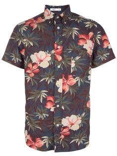 FRANKLIN & MARSHALL  CHEMISE COTON Franklin Marshall, Aloha Shirt, Floral Shirt, Summer Shirts, Casual Shirts For Men, Vintage Shirts, Shirt Design, Cotton Shirt, Printed Shirts