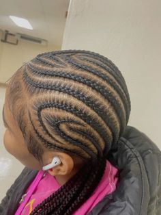 ig : @jourrnee 7-10 Feed In Braids, Black Girls Hairstyles French Braids, Feed In Braids 6-8, 8-10 Feed In Braids, Grade Hairstyles, Braids For Black Girls 12-13, School Hair Styles, Bhaddie Hairstyle, Hair Styles Braids