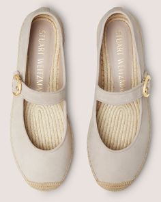 BENNI ESPADRILLE FLAT | Stuart Weitzman Andrei Tarkovsky, Walking On Sunshine, Designer Flats, Chic Shoes, Shoe Inspo, Shop Clothes, New Pant, Ballerina Shoes, Flats Shoes