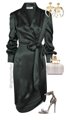 Rok Outfit, Komplette Outfits, Outfits Casual, Casual Fall Outfits, Look Fashion, Classy Outfits, Green Dress