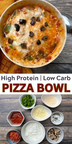 high protein low carb pizza bowl recipe