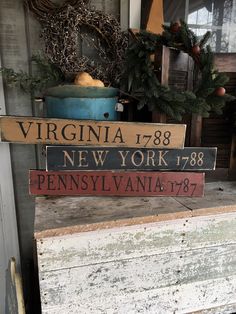 there is a sign that says virginia on it