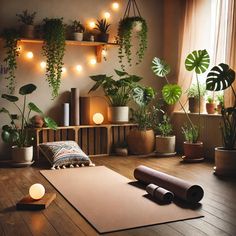 Transformez un coin de votre maison en un espace de sérénité ! Tapis doux, plantes d'intérieur, et lumière tamisée pour un coin yoga cosy et apaisant. 🌿✨ #YogaChezSoi #DécoZen #CoinYoga Zen Rooms, Yoga Space, Yoga Room, Yoga At Home, Zen, Coin, Yoga, Home Decor, Home Décor