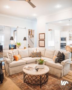 the living room is clean and ready for us to use in its new owner's home