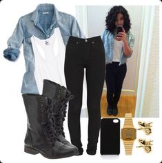 [PaidAd] 91 Classic Boots Winter Outfit Insights This Autumn You Will Love #style Converse Outfits, White Vest, Boating Outfit, Winter Jeans, Looks Black