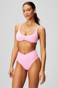 Crossover Shaping Swim Bundle Fabletics pink/pink female Activewear >> Womens >> Outfits regular Lifestyle/Swim Neon Bathing Suits, Cruise Fits, Female Activewear, Summer Vision, Summer Wishlist, Activewear Trends, Luxury Activewear, 2piece Outfits, Womens Outfits