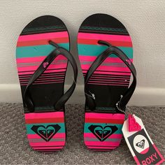 Roxy Flip Flop Sandals Women’s Size 7 Brand New With Tag- Never Worn! Casual Pink Toe Post Flip Flops, Pink Toe Post Synthetic Flip Flops, Roxy Shoes, Sandals Women, Flip Flop, Flip Flop Sandals, Roxy, Women's Shoes Sandals, Flip Flops