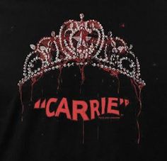 a black t - shirt with the word carrie on it