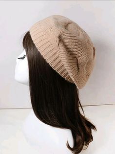 Autumn Hats For Women, Winter Hats For Women Cold Weather, Cute Winter Hats, Winter Headwear, Knit Beret, Shein Brasil, Knitted Beret, Berets Cap, Coat Women Fashion