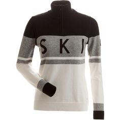 <p>sporty 1/4 zip sweater with jacquard ski design across the chest. </p><p>this single knit sweater is made from rich and luxurious yarns</p><p>that will keep you warm on and off the slopes. </p> Ski Design, 1/4 Zip Sweater, Snow Outfit, Zip Sweater, Womens Casual Outfits, 1/4 Zip, Knit Sweater, Casual Women, Knitted Sweaters