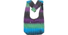 Tidal Hippie Cotton Shoulder Bag with Tie Dye in Purses-Bags - A multicolored tie-dye cross body hippie style bag in black, purple, green and blue colors. Features: Pocket, Yoga, Vacation, Beach, Tie-Dye, Bohemian, Handmade. Casual Purple Bags For Festival, Casual Purple Cotton Shoulder Bag, Purple Bohemian Shoulder Bag For Summer, Multicolor Hippie Shoulder Bag For Festivals, Multicolor Hippie Bag For Festivals, Hippie Multicolor Cotton Bags, Multicolor Hippie Shoulder Bag With Patchwork, Rectangular Tie-dye Bag For Daily Use, Tie Dye Bags