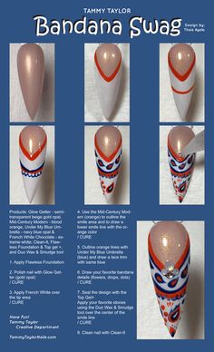 red white blue 2021 summer 4th july nails bandana paisley patriotic stiletto nail sweetheart america Diy Nail Designs Step By Step, Nail Knowledge, Taylor Nails, Nails Shapes, Nail Tech School, Tammy Taylor Nails, Glow Getter, Nail Place