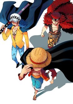 One Piece Supernova Trio, Supernova Trio, Worst Generation, Action Figure One Piece, Dragon Wallpaper Iphone, Anime Group, Hottest Anime Characters