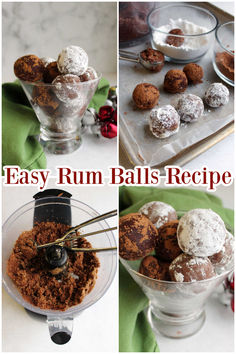 This easy rum balls recipe just takes a few ingredients to make. They are super fast to put together too. The adults will appreciate having a treat just for them. They are perfect for Christmas, but are a welcome addition to any party.