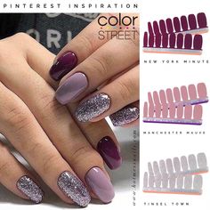 Nail Colors And Designs, Fun Nail Colors, Purple Nails