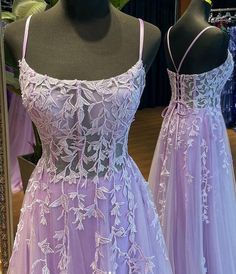 Lace A-line Gown With Sweep Train, Lace Bodice A-line Evening Dress, Purple Lace Dress For Debutante Ball, A-line Lace Prom Gown, Lace A-line Prom Gown, Purple Dress With Lace Bodice, A-line Lace Gown For Prom Season, Lace A-line Dress With Sweep Train, A-line Lace Dress With Sweep Train