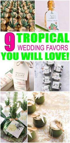 tropical wedding favors you will love