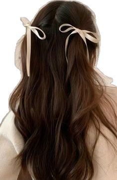 Bow Hairstyle, Ribbon Hairstyle, Peinados Fáciles Para Cabello Corto, Hair Stylies, Ribbon Hair, Hairstyles For School, Aesthetic Hair, Trendy Hairstyles