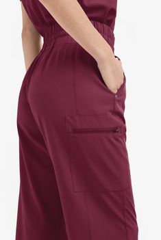 Burgundy Scrubs | Wine Color Scrubs | Uniform Advantage Scrubs Uniform Cute, Burgundy Scrubs, Medical Scrubs Fashion, Tech Outfit, Yoga Scrub Pants, Red Scrubs, Leg Scrub, Scrub Style, Taurus Moon