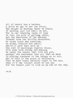 an old typewriter that has been written in black and white with the words'all of