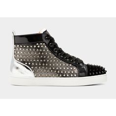 Christian Louboutin Mens Louis Orlato Flat Spike Black High Top Sneaker 49 16 ********** Christian Louboutin ********** Brand: Christian Louboutin Size: 49 (Us Mens 16) (Know Your Louboutin Size) Name: Louis Orlato Flat Color: Version Multi Style: High Top Sneakers Style#: 3220710 Material: Sd / Sd Romb / Pat Thimb / Sp Lace Up Tie Front Black Suede Spike Cap Toe Black Patent Thimb Leather Material Specchio Silver Leather Back High Top Sneakers Louboutin Circle Inside Logo Grosgrain Trim Classic Black Leather Sneakers With Spikes, Black Leather Sneakers With Studs, Black High-top Sneakers With Spikes And Round Toe, Black High-top Sneakers With Spikes, Black Spiked High-top Sneakers, Designer Black High-top Sneakers With Studded Outsoles, Black Leather High-top Sneakers With Spikes, Luxury Studded Lace-up Sneakers, Luxury High-top Sneakers With Leather Sole