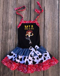 Toy Story Jessie Girl Dress Toy Story Game, Toy Story Jessie, Bug Clothing, 4th Of July Dresses, Jessie Toy Story, Toy Story Theme, Toy Story Birthday Party, Birthday Party Outfits, Birthday Girl Dress