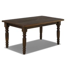 a wooden table with two legs and a square top on an isolated white background,