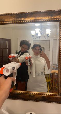 Han And Leia Couples Costume, Han And Leia Costume Halloween, Couple Halloween Costumes Asian And White, Hollween Costumes Couple, Hollowen Coustums Ideas For Couples, Cool Couple Costumes Creative, Star Wars Party Outfit, Couples Halloween Costumes Aesthetic, Good Couples Halloween Costumes