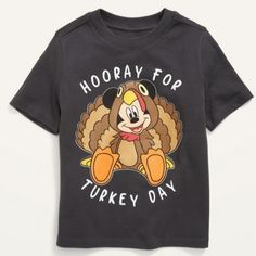 * New, With Tags * Same Or Next Day Shipping Thanksgiving Tee Shirts, Baby Boy Tops, Thanksgiving Tee, Turkey Day, Navy Shirt, Disney Mickey Mouse, Disney Mickey, Kids Shirts, Rib Knit