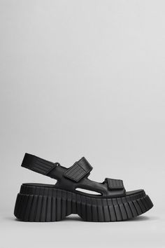 Bcn Sandals in black leather, strap detail, two straps, platform rubber sole, 100% leather, heel 75mm, Made in Vietnam Valentino Garavani Bag, Versace Shop, Saint Laurent Shoes, Sneaker Wedge, Personalized Accessories, Bridal Shoes, Manolo Blahnik, Shoe Brands, Valentino Garavani