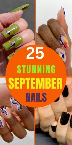 In this article are the most beautiful and amazing spring nail designs and colors that you can’t help but copy. #naildesigns #nailart #winternails #fallnails #amazingnails #fallnails #gelnails #acrylicnails #year #halloween #christmas #nailsideas2024 #nailtrends #nailtrend2024 Sept Nails, Diy Nail Designs Step By Step, Cute September Nails, September Nail Art, September Nails Art, Harry Potter Nail Art, Sophisticated Manicure, Blue And Silver Nails, Silver Nail Designs