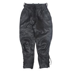 Motorcycle Trousers Black Relaxed Skinny Womens W24 L27 Fitted Leather Pants For Biker Events In Winter, Fitted Leather Pants With Belt Loops For Winter, Winter Leather Pants With Belt Loops, Vintage Leather Pants For Fall, Vintage Fitted Leather Pants For Fall, Waist Size, Trousers, Leather, Black