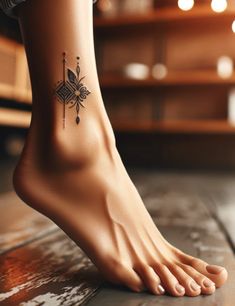 Ankle Mandala Tattoo, Tattoo Ideas For Leg, Leg Tattoo Design, Ankle Tats, Mandala Foot Tattoo, Butterfly Ankle Tattoos, Tattoos Leg, Tattoos Tiny