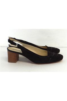 Size 6.5 EU 36.5 Brown Slingback Heels Leather soles Suede upper Made in Italy Adjustble ankle strap Patent leather trims Comes w/original box Heel height 2.25" Slingback Pumps With 4-inch Heel And Round Toe, Formal Slingback Pumps With Leather Sole Medium Width, Formal Slingback Pumps With Leather Sole, Formal Medium Width Slingback Pumps With Leather Sole, Formal Slingback Sandals With Wooden Low Heel, Formal Slingback Pumps With Wooden High Heel, Formal Low Heel Slingback Sandals With Wooden Heel, Elegant Slingback Pumps With Wooden Heel For Formal Occasions, Formal Slingback Sandals With Ankle Strap, Medium Width