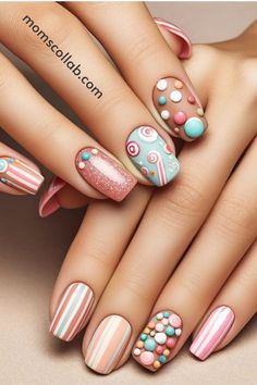 This season is all about expressing joy, freedom, and the beauty of nature through summer nail art on our fingertips. Aztec Nail Designs, Aztec Nails, April Nails, Pastel Nails Designs, February Nails, Trendy Nail Art Designs, Black Nail Designs, Round Nails, Nail Art Summer