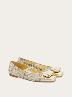 Ballerina new Vara plate - Scarpe - Donna Gold Ballet Flats, Bride Shoes, Brides And Bridesmaids