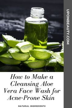 Diy Face Cleanser, Face Wash Recipe, Aloe Vera Face Wash, Homemade Face Wash, Diy Face Wash, Aloe Vera Face, Aloe On Face, Aloe Vera For Face, Natural Face Wash