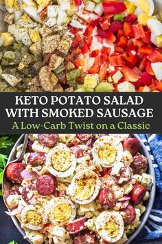 Keto Potato Salad With Smoked Sausage Recipe