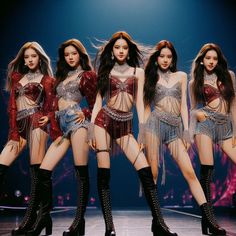 Concert Performance Outfits, Blackpink Concert Outfit, Outfits Faldas, Concert Performance, Blackpink Concert, Kpop Concert Outfit, Kpop Concert, Performance Outfits, Stage Outfit