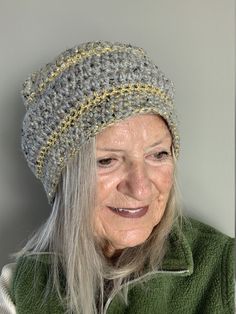 Handmade crochet hat, slouchy winter hat, women's winter accessories, original gray hat Gray Crochet Hat Made Of Yarn, Hand Knitted Gray Crochet Hat, Handmade Casual Gray Crochet Hat, Handmade Gray Crochet Hat One Size, Gray Crochet Yarn Hat, Gray Winter Crochet Hat, Gray Handmade Yarn Hats, Gray Handmade Crochet Hat, Gray Crochet Hat, One Size Fits Most