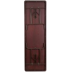 a wooden door with iron bars on the front and sides, in an antique style