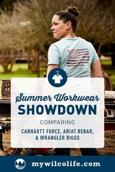 Summer Workwear Showdown! Step into the ring as we analyze the best summer workwear from Carhartt Force, Ariat Rebar, and Wrangler Riggs, including options for women! Find your perfect fit in our blog. Summer Workwear, Summer Work, The Best Summer, Freedom Of Movement, Hot Weather, Summer Sun, Choose The Right, In Hot, Moisture Wicking