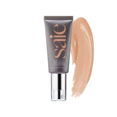 What it is: A lightweight tinted moisturizer with 100% non-nano mineral zinc oxide broad spectrum SPF 35 and packed with a blend of nourishing and hydrating ingredients for sheer, dewy coverage. Coverage: LightFinish: Radiant Formulation: LiquidSPF: 30Highlighted Ingredients: - 100% Non-Nano Mineral Zinc Oxide: Provides clean SPF 35 protection and acts like a shield against UVA and UVB rays.- Hyaluronic Acid: Attracts water and retains moisture in the skin - Licorice Root Extract: Brightens and Saie Slip Tint Dewy Tinted Moisturizer Spf 35 Sunscreen, Saie Slip Tint Dewy Tinted Moisturizer, Saie Beauty Foundation, Spf Foundation, Powder Sunscreen, Moisturizing Foundation, Tinted Spf, Skin Tint, Sunscreen Moisturizer