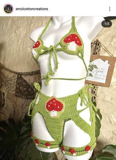 Crochet Rave Outfit, Rave Crochet, Crochet Rave, Soda Tab Crafts, Rave Outfits Edc, Rave Bodysuit, Alize Puffy