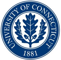 the logo for university of connections and technology, with an oak leaf in the center